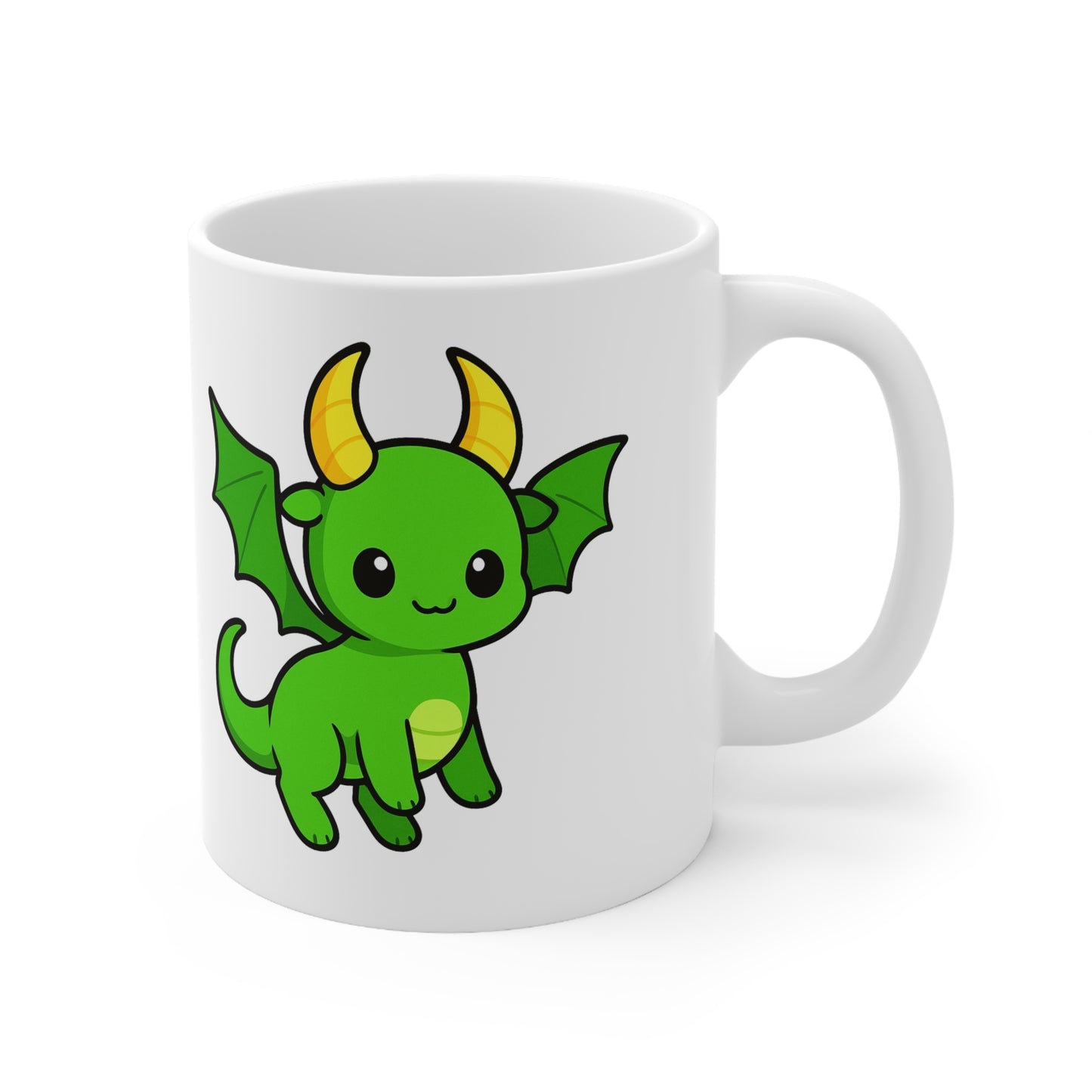 Lucky Dragon Ceramic Coffee Mug - Fun Gift for Fantasy Lovers